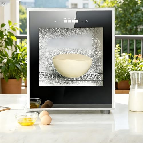 Ymnogjie Macchina per Lievitare L'Impasto Elettrica da 40 Litri con Controllo Dell'umidità E della Temperatura per Lievitazione Impasto,Pizza,Lievito Madre
