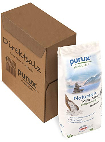 purux Totes Meer Salz Direktsalz 850g Badesalz absolut naturbelassen