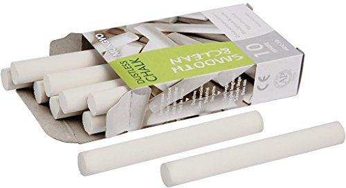 Tafelkreide, L: 8 cm, D: 10 cm, weiß, 10Stck.