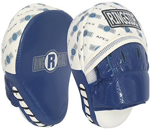 Ringside Apex Boxing MMA Punch Mitt (One Size) , White/Blue