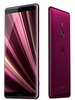Sony Xperia XZ3 Smartphone (écran 6) OLED double SIM 64 Go de mémoire interne et 4 Go de RAM, technologie BRAVIA TV, IP68, Android 9.0 Bordeaux [Version internationale]