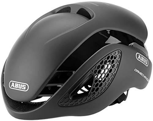 ABUS Gamechanger Aero- Helm Fahrradhelm, Schwarz (velvet black), M (52-58 cm)