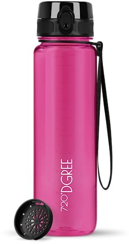 720°DGREE Trinkflasche „uberBottle“ Sieb – 6 Größen, über 40 Farben wählbar