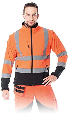 Leber&Hollman LH-ASCONA_L Visgre Schutzjacke, Orange-Schwarz, L Größe