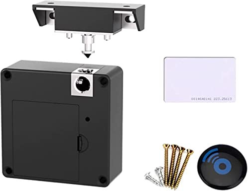 Cerradura Electrónica del Gabinete, Cerraduras Ocultas sin Llave Cerradura del Cajón con Entrada de Tarjeta/Etiqueta RFID, Recordatorio de Batería Baja 50 mm