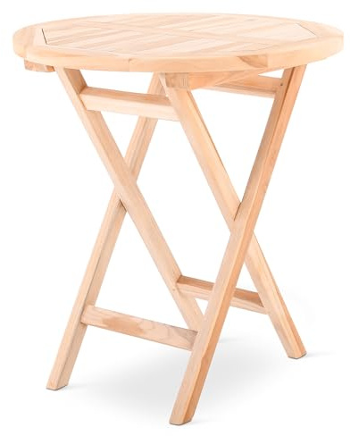 Raburg Gartentisch Tina medium rund, 70 cm Durchmesser, Teak-Holz