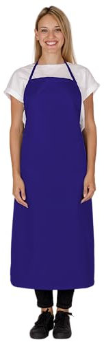 BWOLF TONY Schürze wasserdicht Ölresistenz Arbeitsschürze Schlachthaus Industrielle Schürze Lang (Blau)