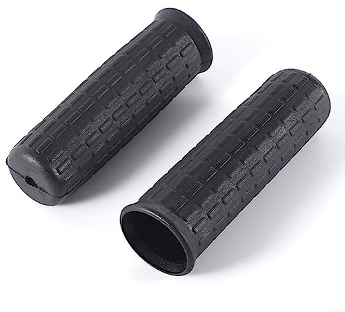 Rutschfeste Griffabdeckung, weiche Ersatz-Lenkergriffe für Schubkarre, runde Rohre, schwarz, 122 x 32 mm, 2 Stück