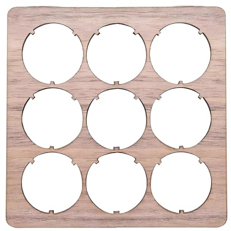 LQIOACU 1 PCS Wooden Coasters Beer Bottle Stopper Coaster Beer Bottle Cap Display Stand Gift for Beer Lovers, multi-coloured, M