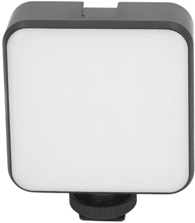 RGB Videoleuchte, Tragbare 360°-Vollfarb Fotobeleuchtung mit 3 Kaltschuhen, 2500K 9000K Dimmbares Foto Selfie Licht, 20 Effekte, CRI 95+