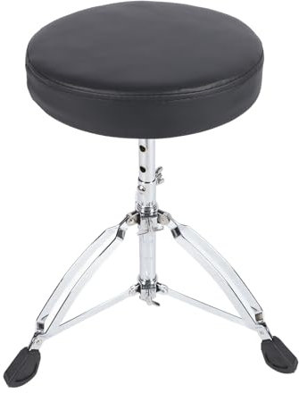 Walfront Höhenverstellbarer, Faltbarer Trommelhocker, Rutschfester Sitzstuhl, Tragbar für Trommeltastatur, Gitarrenhocker mit Dreieckigem Design, Tragbarer Trommelhocker für Verschiedene