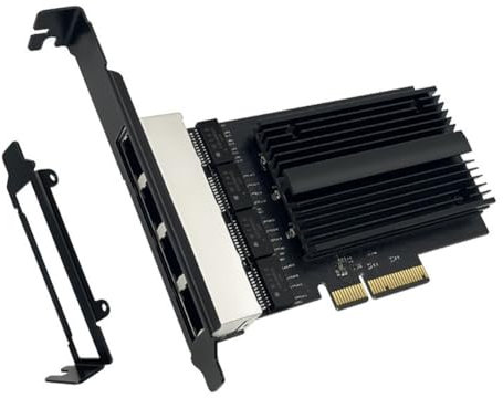 Widybord 1 Pezzo 2500Mbps Scheda di Rete PCI-e A RJ45 PCB+Metallo I226-V Ethernet Gigabit RJ45 Porte 2.5G Adattatore PCI Express WLAN per Desktop