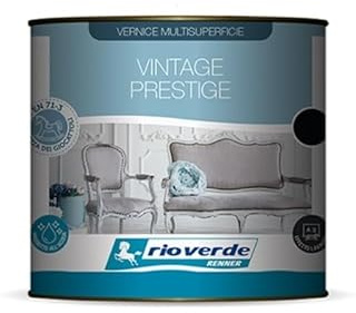 Finitura ad Acqua Extra Opaca Vintage Prestige Shabby 0,500 lt Rio Verde Renner - Colore: Vaniglia RB1390