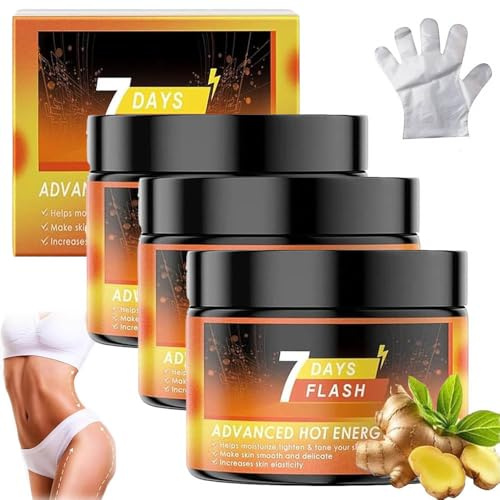 crème flash 7 jours Crème anti-transpiration chaude,crème anti-transpiration pour brûleur de graisse du ventre pour femmes,raffermit et tonifie votre peau (2 pièces, D-11)