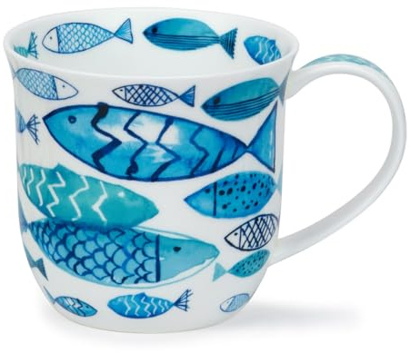 Dunoon Cumbrae Go Fish Grande tasse en porcelaine fine de 0,45 l