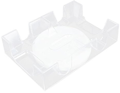 VANZACK Klar Kunststoff Spielkartenhalter Spielkarten Ständer Party Brettspiel Zubehör Aufbewahrungsbox Spielkartenhalter Kartenhalter