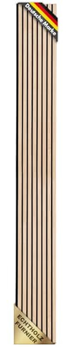 etm Akustikpaneele 275 x 27 cm, Wandpaneele mit Echtholzfurnier| Wandverkleidung | Akustikpaneel | Wandpaneele auf Filz | Akustikfilz (White Oak)