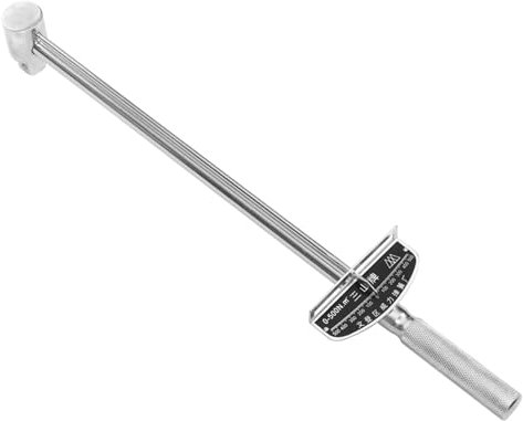 DIYEAH Clé Dynamométrique Professionnelle Couple Réglable à Aiguille 3/4 Pouces En Acier 500 N·m Pour Réparation Automobile Outil Manuel De Serrage Usage Intensif