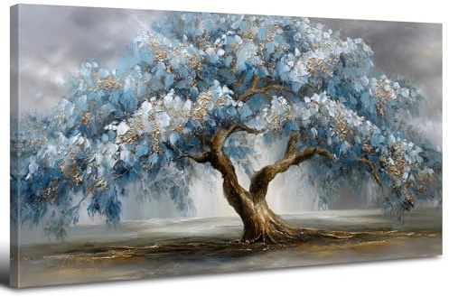 Albero Della Vita Tela Arte Della Parete Per Soggiorno Camera Da Letto Botanica Dipinti Murali Decorazione Murale Decorazione Della Parete Arte Vintage Lusso Floreale Albero Arte Astratta Opera
