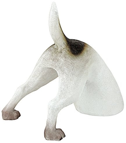Design Toscano Terrence der Terrier Hund Gartenstatue, Polyresin, vollfarbe, 30 cm, Vollfarbig.