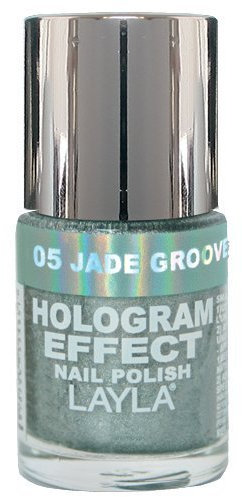 Layla Cosmetics Hologram Effect Nail Polish Jade Groove 10ml by LAYLA COSMETICS