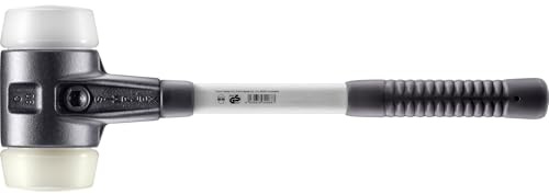 SIMPLEX-Schonhammer, Superplastik/Nylon; mit verstärktem Tempergussgehäuse und Fiberglasstiel | D=80 mm | 3778.080