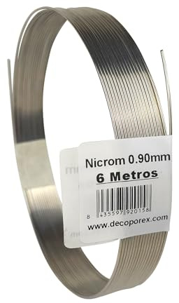 DecoPorex – Bobina hilo de resistencia de Nicrom 0,90mm – 6 metros