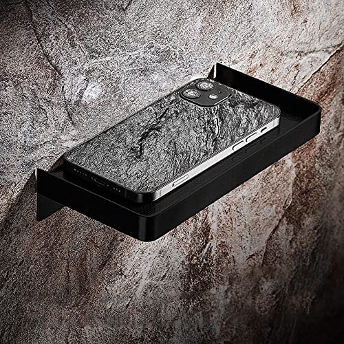 Melairy Duschkorb Duschregal ohne Bohren Duschablage SUS 304 Edelstahl Dusche Ablage Badregal Selbstklebend Badezimmerregal für Bad und Küche Schwarz