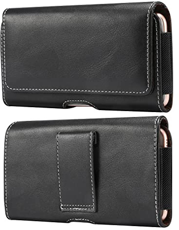 Baiyian Funda de Cuero Cinturón PU Piel Bolsa y Cierre Magnético para Samsung iPhone Xiaomi Téléphone con Tapa…