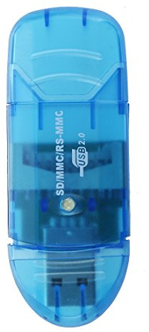 Mengmen Lecteur de carte SD Bleu clé USB