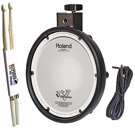Roland PDX-8 V-Drum Pad Meash-Head Pad für E-Drum 10 Zoll + keepdrum Drumsticks
