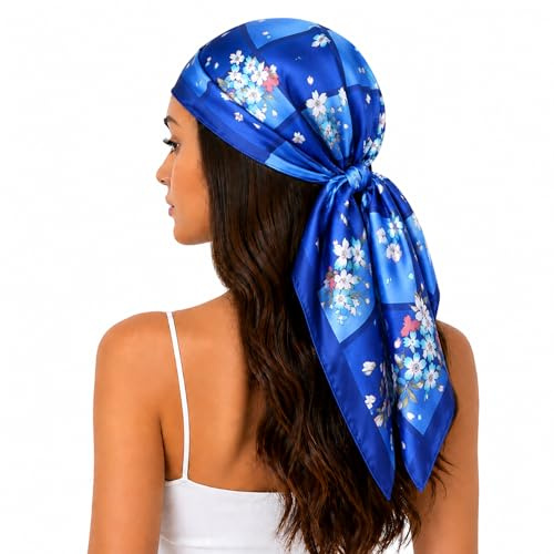 FAIRYGATE Seidentuch Damen Seidentuch Seide Leicht Seidenschal Bandana Halstuch Kopftuch Elegante Schal Tuch Geschenk für Frauen DA21