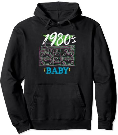 1980er Jahre Baby 80er Jahre Retro Radio 80er Jahre Vintage Party Kostüm Pullover Hoodie