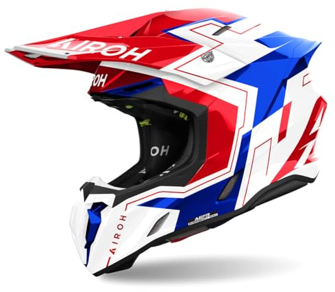 AIROH TWIST 3 DIZZY BLUE/RED GLOSS L