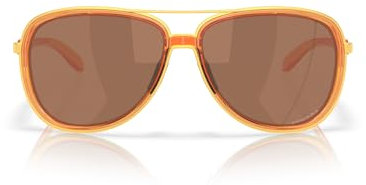 Oakley Damen Oo4129 Split Time Aviator Sonnenbrille, Transparenter Ingwer/Prizm Wolfram, 58 mm