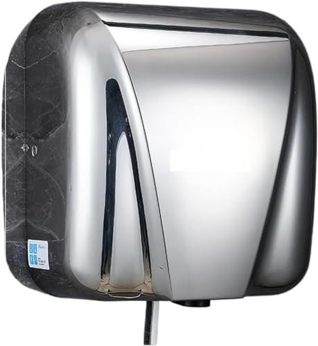 Asciugamani automatico, asciugamani commerciale in acciaio inox, asciugamani elettrico a risparmio energetico ad alta velocità da 10 secondi, per ufficio, hotel, casa, centro commerciale, stazione,