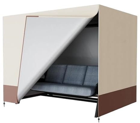 YGLEEULI schaukel Abdeckung Garden Outdoor Waterproof Swing Cover Outdoor Courtyard Dustproof Furniture Cover Multiple (Coffee,160x120x170cm)
