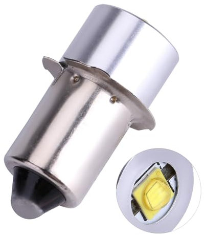 Ldafava Taschenlampenlampe, 3 W, 6–24 V, P13,5S, hochhelle LED-Notfall-Arbeitslichtlampe, Taschenlampen-Ersatzbirne, Taschenlampen für Zuhause, Camping, Nachtwache