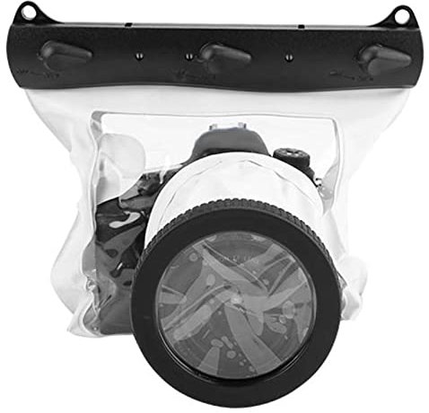 Tteoobl Unterwasser-Tauchtasche, Wasserdicht, 20 M, für DSLR-Kameras, weiß, Schwarz, Polycarbonat, Universell (Aumotop1msag6qwug-01)