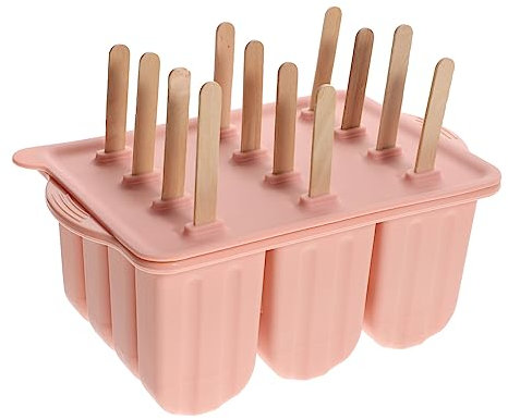 Cabilock Moldes Para Paletas De Silicona Con Soporte Rejillas Para Hacer Helado Casa Incluye Palitos y Bolsas y Fácil De Limpiar