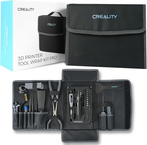Creality Kit de herramientas para impresora 3D, juego de 74 piezas de herramientas para impresora 3D, kit de envoltorios de herramientas para montaje/retirada/corte de filamento, accesorios para