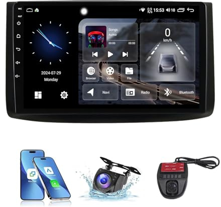 Estéreo para coche Android 13 con Bluetooth 5.0 para Chevrolet Aveo T250 (2006-2012), pantalla táctil de 9 pulgadas, reproductor de radio con SWC integrado, 4G, wifi, Android Auto, GPS, navegación po