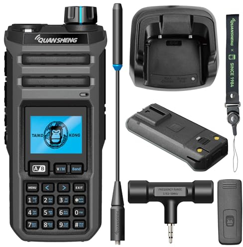 HYS VHF/UHF Quansheng TK11-5 10W Walkie Talkie | Typ-C Ladeanschluss Batterie 2500mAh K 999 Spektrumanalysator Professionelles bidirektionales Radio