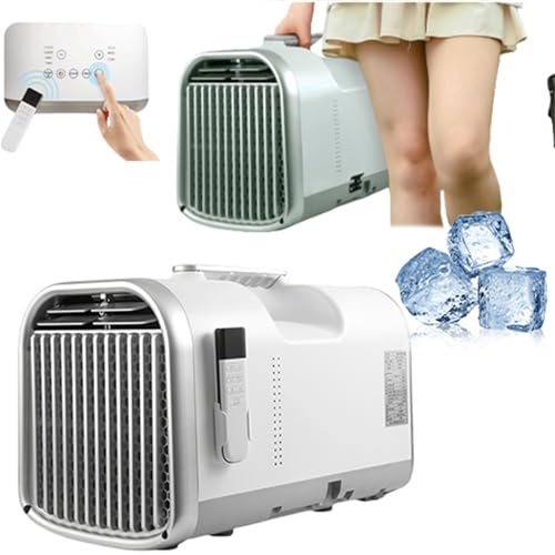 wgzixezn 4 IN 1 Tent Portable Air Conditioner for Outdoor Use High-Powered 4400 BTU Small Air Conditioning 3-Speed Air Conditioning Unit with 24H Timer for Outdoor Tent Camping RVs Or Home Use