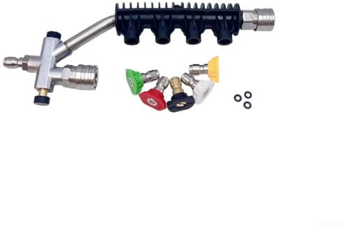 Lancia idropulitrice a sgancio rapido da 35,5 cm con design curvo per una pulizia efficace della grondaia (A)