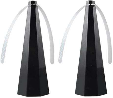 Jrudjsnhhty Portable USB Fly Fans for Table with Holographic Blades Scare Off Flies Wasps Bees Outdoor Picnic Fan for Restaurant Home 2 PCS