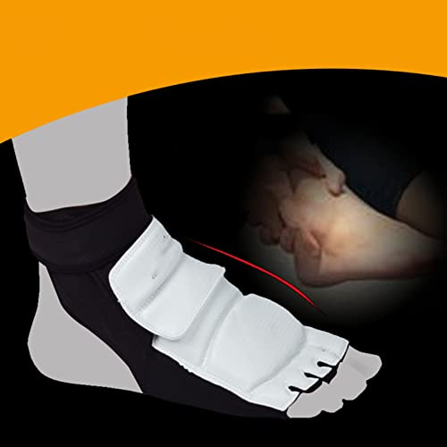 aqxreight Protector de Pie de Taekwondo para Entrenamiento, Protector de Artes Marciales Transpirable con Diseño Antideslizante, Se Adapta a Taekwondo, Boxeo, Karate, Sparring, Muay Thai (L 36-37)