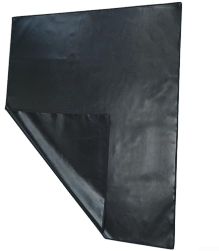 Tappetino in silicone a 3 strati per terrazze e superfici della griglia con rivestimento ignifugo in fibra di vetro, per uso esterno (48 x 30)