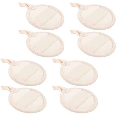 Healeved 8 Stück 8 Stück-Pack Peeling Pads Gesicht aus Weichem Peeling Material 8X8cm Sanftes Hautpeeling Porenreinigung Gesichts und Körperpeeling Zubehör für Dusche Empfindliche Haut