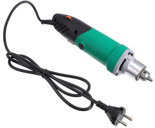 DEARMAMY Mini Amoladora Eléctrica de 6,5mm 500w, Velocidad Ajustable en 6 Niveles, Carcasa de Plástico y Metal para Trabajos de Grabado y Corte Precisos